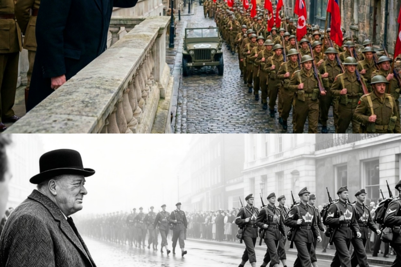 What Churchill Said When He Saw Canadian Troops Marching Through London For The First Time