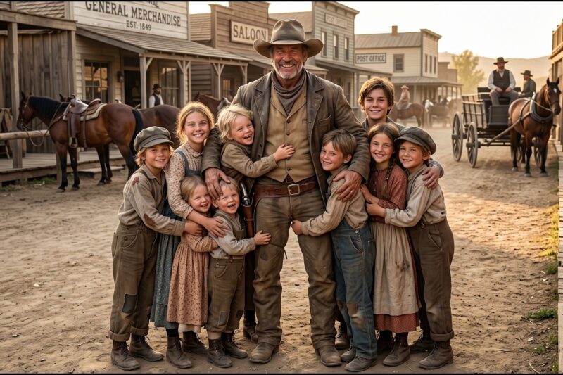 All 9 Children Nobody Wanted Found a Father When a Cowboy Said: They’re Mine Now Forever!