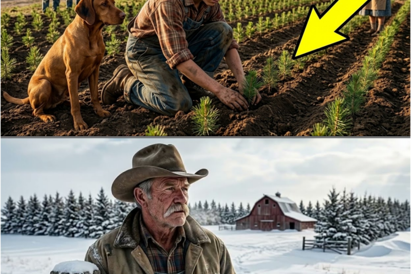 They Thought the Boy Planted Pine Trees Around His Barn for Decoration — Until the Blizzard Came