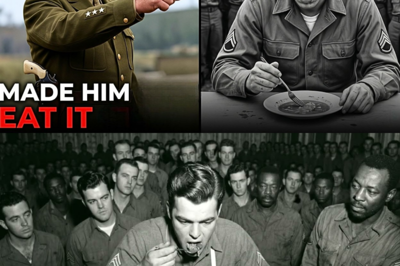 The Cook Spit in a Black Sold1er’s Food — Patton Made Him Eat It