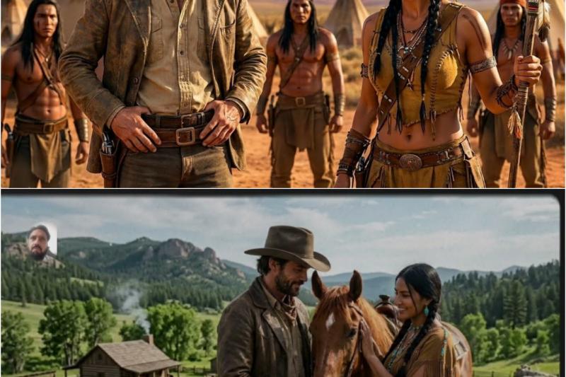 She Refused Three Apache Warriors… But One Silent Cowboy Changed Everything.